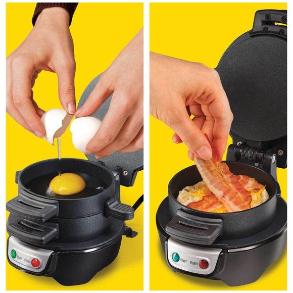 Hamilton Beach 5 Minute Breakfast Sandwich Maker Valentine Gift Birthday Mom Dad - Picture 3 of 8